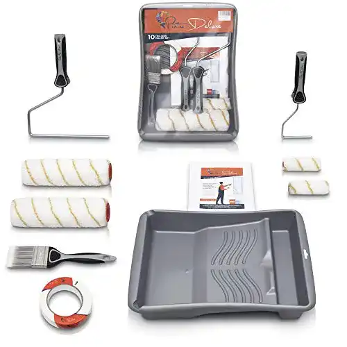 Malerset Pinto Deluxe ® Premium Farbroller Malerpinsel, Komplett