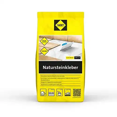 Natursteinkleber Sakret 5 kg, weiß