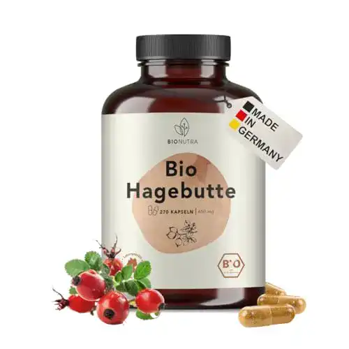 Hagebutten-Kapseln BioNutra ® Hagebutten Kapseln Bio, 240 St