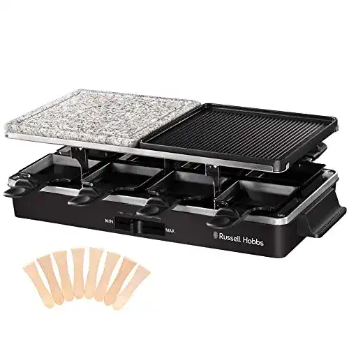 Raclette-Grill mit Steinplatte Russell Hobbs, 8 Personen