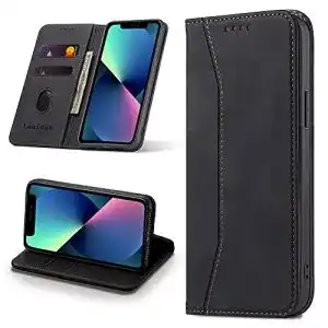 iPhone-13-mini-Leder-Case Leaisan Handyhülle für iPhone 13 Mini