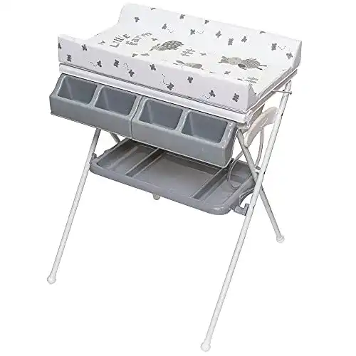 Wickeltisch klappbar ib style ® KOA Wickeltisch mit Badewanne