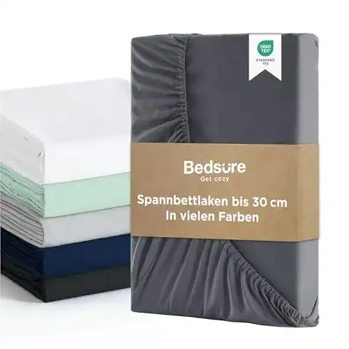 Spannbettlaken BEDSURE 180x200cm Boxspringbett Topper