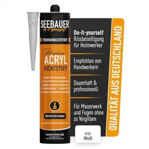 Acryl-Dichtstoff SEEBAUER diy ® Premium- weiß 300 ml Maleracryl