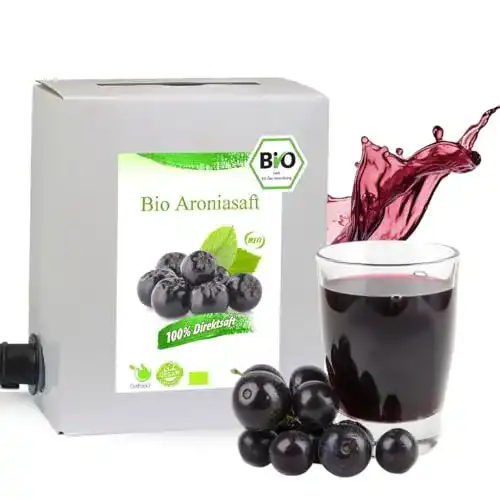Aroniasaft GutFood – 3 Liter Bio – Bio Aronia Saft 1 x 3 l Saftbox