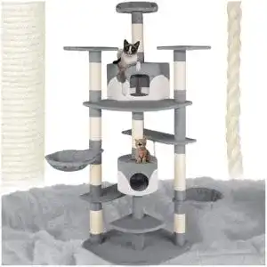 Tectake-Kratzbaum tectake Kratzbaum für Katzen Katzenkratzbaum