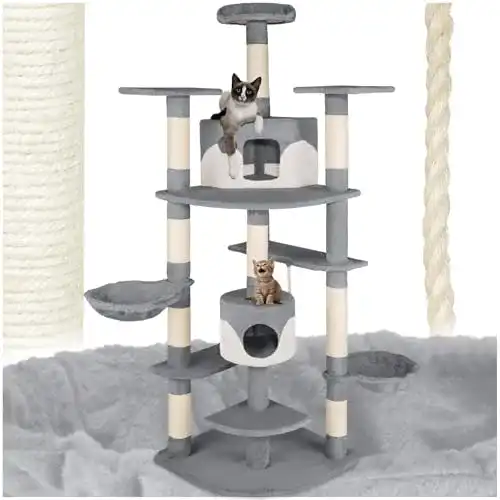 Tectake-Kratzbaum tectake Kratzbaum für Katzen Katzenkratzbaum