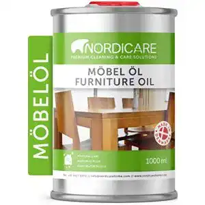 Arbeitsplattenöl Nordicare Holzöl zur Pflege. Möbelöl farblos 1 Liter