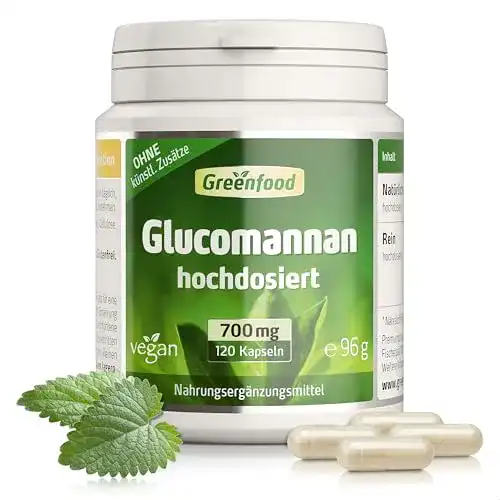 Appetitzügler Greenfood Glucomannan, 700 mg, hochdosiert