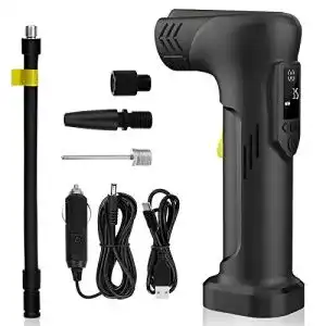 Elektrische Fahrradpumpe PUMTECK Elektrische Auto Luftpumpe