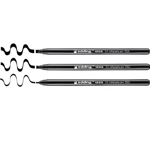 Stift edding 1255 Kalligrafie, schwarz, Kalligrafiespitze 2 – 5 mm