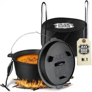 Dutch Oven ohne Füße JAXX ROADHOUSE JAXX 9 Liter Set