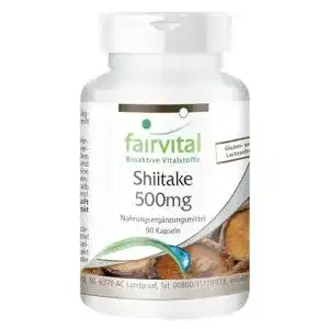 Shiitake-Kapseln fairvital Shiitake Kapseln, 500mg/Kapsel, 90 Kaps.