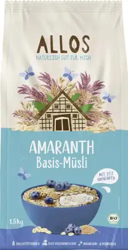 Amaranth-Müsli Allos Bio Amaranth Basis Muesli Classic, 2×1,5 kg