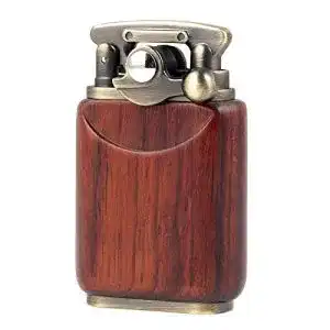 Benzinfeuerzeug RUIXI Rosewood Holzgehäuse Antik Soft Flame