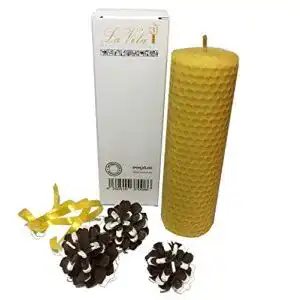 Bienenwachskerze La Vela, 100% Bienenwachs ca. 130 x 45 mm