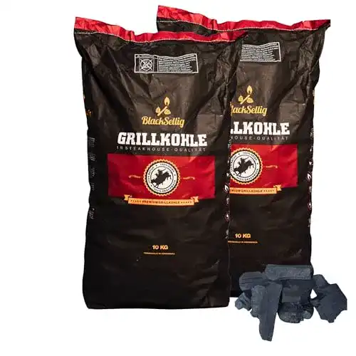 Grillkohle BlackSellig 20 Kg Steakhousekohle