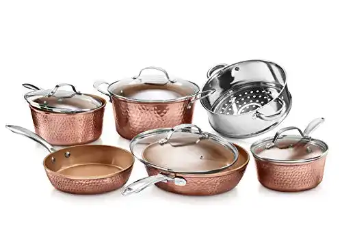 Kochgeschirr-Set GOTHAM STEEL Hammered Collection – 10-teilig