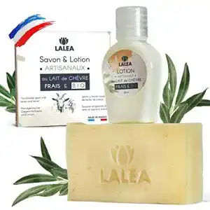 Ziegenmilchseife lalea und Lotion, Anti Pickel, Anti-Akne, BIO