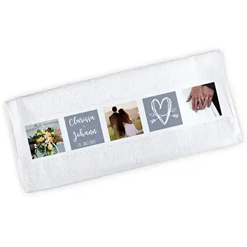 Foto-Handtuch Herz & Heim ® Handtuch mit eigenen Fotos