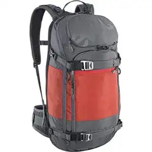 Protektor-Rucksack EVOC FR PRO Grau-Rot, Snowboard-Rucksack