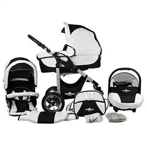 Kombikinderwagen Bergsteiger Capri Kinderwagen 3 in 1, 10 teilig