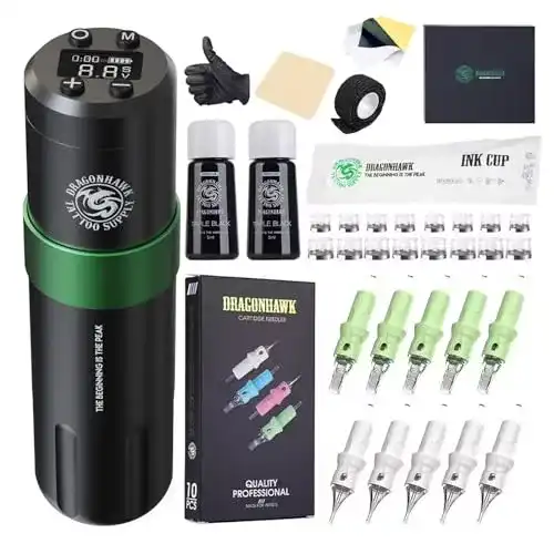 Tattoo-Pen Dragonhawk Tattoo Kit Atom Cartridge Tattoo Machine