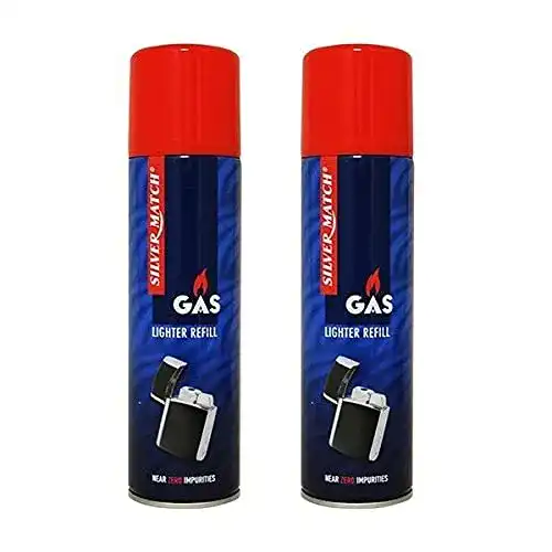 Feuerzeuggas Silver Match 2 x 300 ml für Feuerzeuge