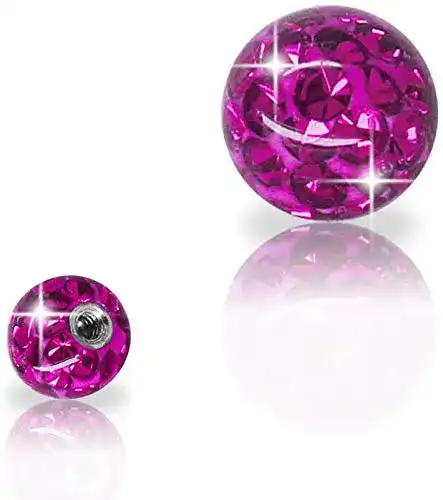 Piercing-Kugeln Soul-Cats SoulCats® Ersatzkugel Kristall Gel