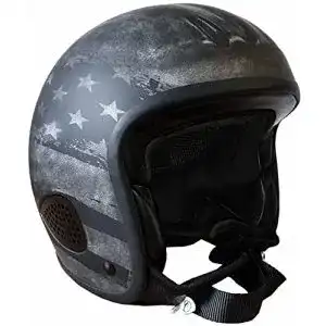 Bores-Helm Bores Gensler Kult Jethelm (Black/White/Silver,S/L)