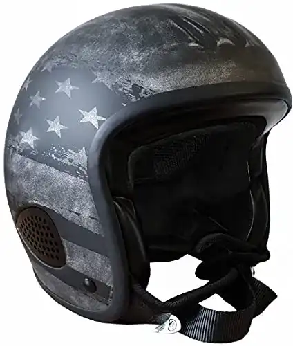 Bores-Helm Bores Gensler Kult Jethelm (Black/White/Silver,S/L)
