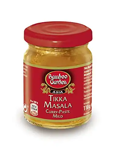 Gelbe Currypaste Bamboo Garden Tikka Masala, mild, 110 g