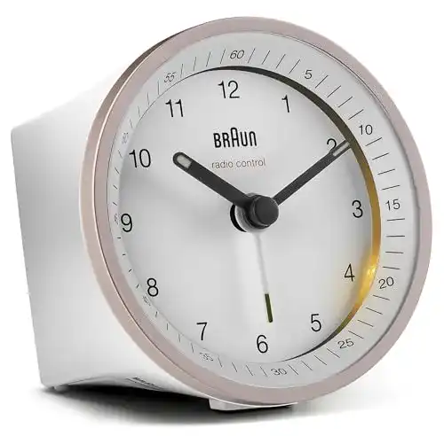 Braun-Funkwecker Braun, mit Schlummerfunktion u. Beleuchtung