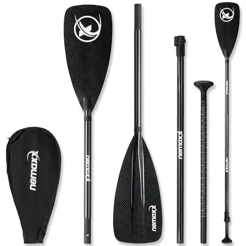 SUP-Paddel Nemaxx Professional Carbon Speed Paddel 3-teilig