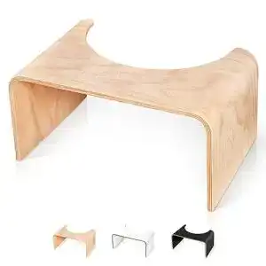 Toilettenhocker Well Care Physiologischer Holz, Made in France