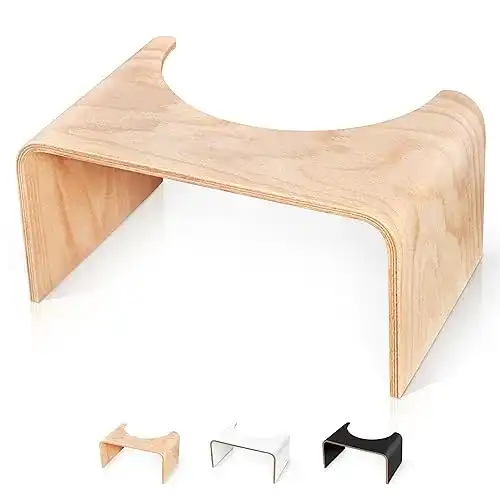 Toilettenhocker Well Care Physiologischer Holz, Made in France