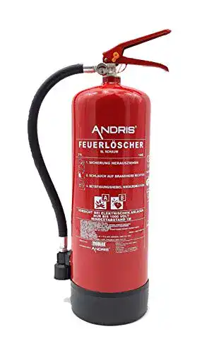Feuerlöscher ANDRIS 6 Liter Schaum | Brandklasse A und B