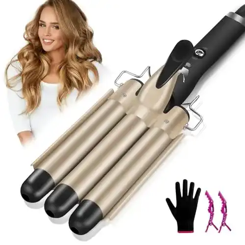 Lockenstab Beach Waves LAYADO 3 Fässer Welleneisen