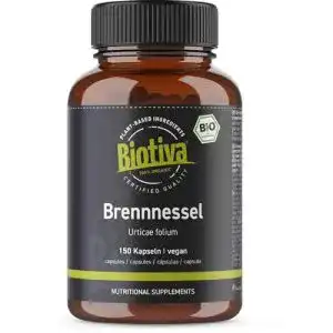 Entwässerungstabletten Biotiva Brennnessel Bio Kapseln 150 Stück