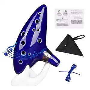 Okarina zetong 12 Löcher Ocarina Blau Keramik Alto C