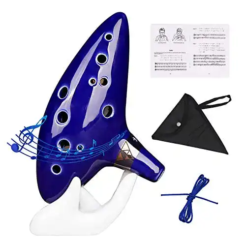 Okarina zetong 12 Löcher Ocarina Blau Keramik Alto C