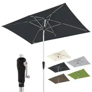 Sonnenschirm mit Kurbel Doppler Aluminium SL-AZ 220×140