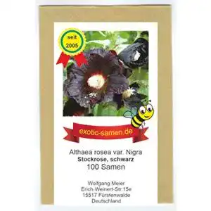 Stockrosen-Samen exotic-samen Schwarze Stockrose, 100 Samen