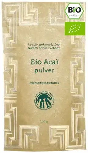 Acai-Beere 100% Amazonia Reines Acai Pulver Bio 100 g
