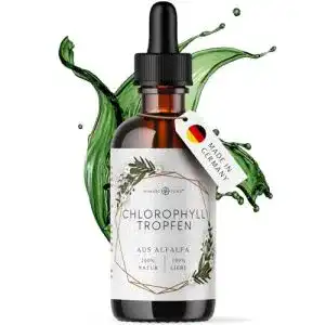 Chlorophyll-Tropfen Nordic + Pure flüssig aus Alfalfa, 100ml