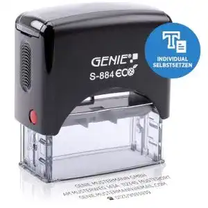 Adressstempel GENIE S-884 selbstfärbender Stempel Set