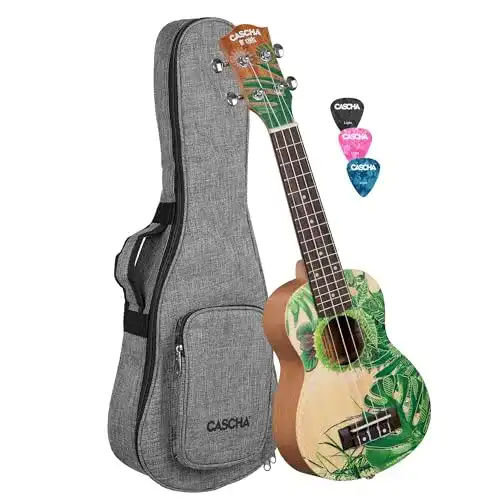 Cascha-Ukulele CASCHA Sopran Ukulele Set – Art Series I Ukulele