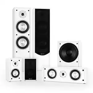 Auna-5.1-Soundsystem auna Linie-300-WH 5.1 Heimkino Lautsprecher Set
