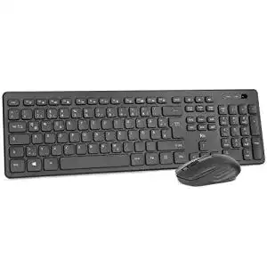 Tastatur-Maus-Set Rii Tastatur Maus Set kabellos, Funk