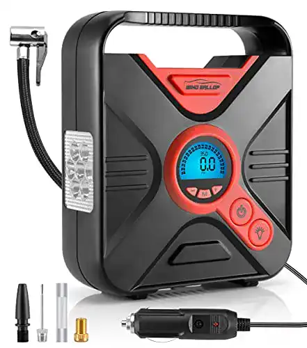 12V-Kompressor WindGallop Luftkompressor mit Ventiladaptern